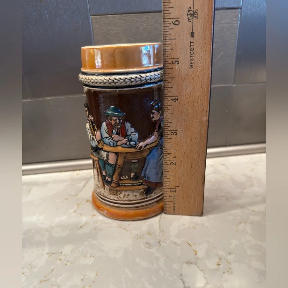 Vintage Ceramic Beer Stein with Handle - Picture 8 of 13